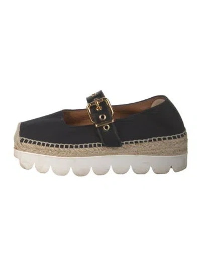 Pre-owned Marni Canvas Grosgrain Trim Espadrilles