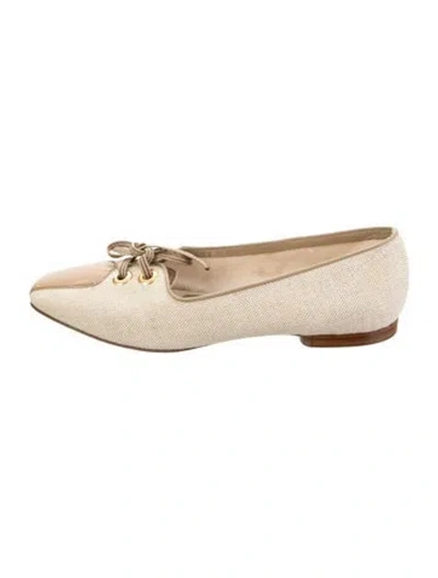 Pre-owned Marni Canvas Loafers In Neutrals