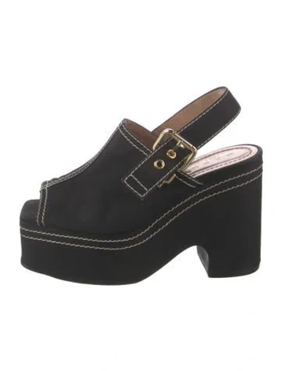 Pre-owned Marni Canvas Pumps In Black