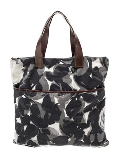 Pre-owned Marni Canvas Shoulder Bag In Gray