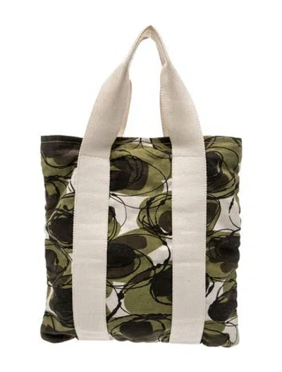 Pre-owned Marni Canvas Top Handle Bag In Neutral