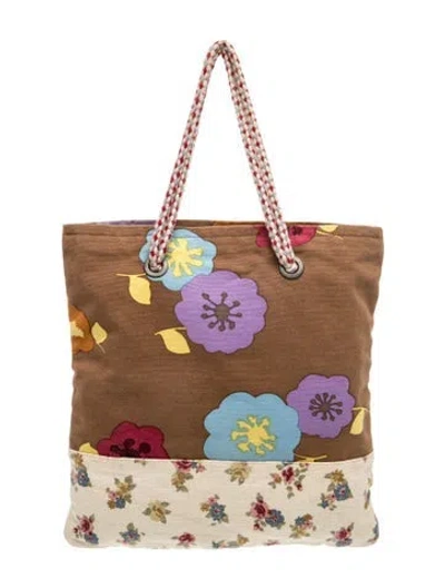 Pre-owned Marni Canvas Tote In Multi