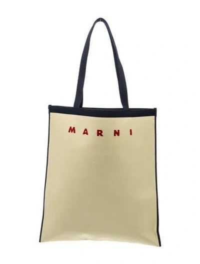 Pre-owned Marni Canvas Tote In Multi