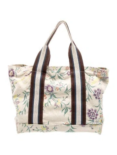Pre-owned Marni Canvas Tote In Neutral