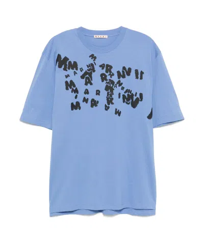 MARNI MARNI CAOS LOGO JERSEY T-SHIRT