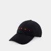 Marni Cap -  - Cotton - Black In Black