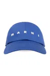 Marni Blue Logo-embroidered Baseball Cap In Blue
