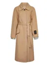 Marni Camel Virgin Wool And Cashmere Single-breasted Coat In Nude
