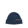 Marni Blue Knit Hand-stitched Logo Beanie
