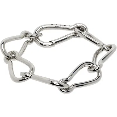 Marni Carabiner Chain Bracelet In Metallic
