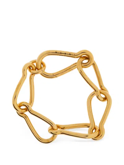 Marni Carabiner-link Chain Bracelet In Gold