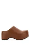 Marni Caramel Nappa Leather Mules