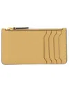 Marni Logo Embossed Card Holder With Multiple Slots In Neutral