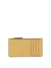 Marni Logo Embossed Card Holder With Multiple Slots In Neutral