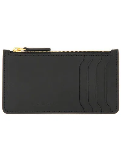 Marni Card Holder With Logo In Black