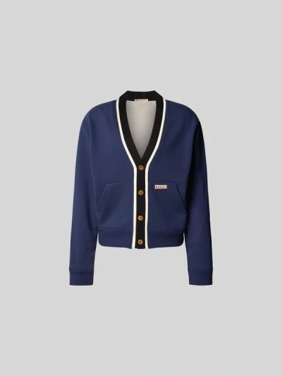 Marni Cardigan Da Uomo In Blue