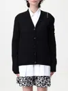 Marni Wool And Silk Blend Cardigan In Black
