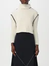 Marni Off-white Wool Cashmere Wrap Sweater In Weiss