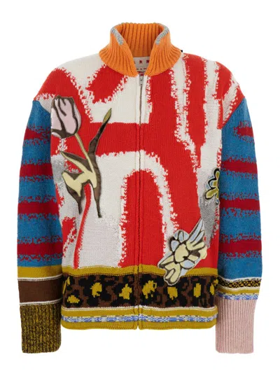 Marni Cardigan In Multi