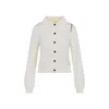 Marni Collared Cotton Knitwear Cardigan In Neutral