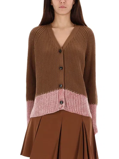 MARNI MARNI CARDIGAN WITH "COLOR BLOCK" PATTERN