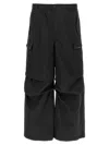 Marni Men's Wide Leg Cargo Trousers With Elastic Waistband