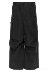 Marni Men's Wide Leg Cargo Trousers With Elastic Waistband