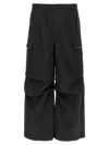 Marni Men's Wide Leg Cargo Trousers With Elastic Waistband