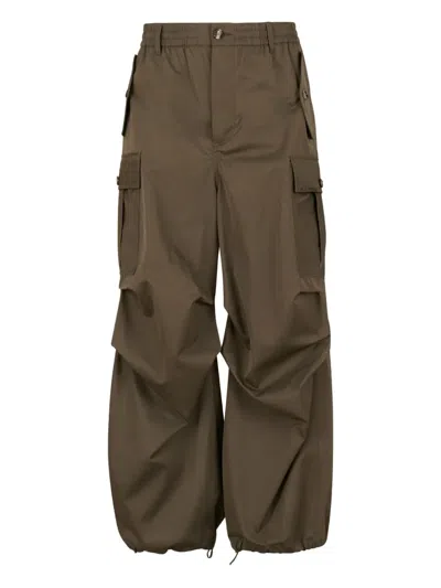 Marni Cargo-pockets Pants In Green
