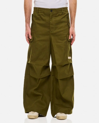 Marni Cargo Trousers In Green