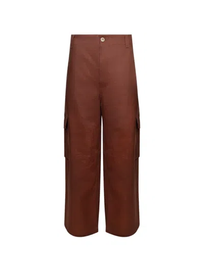 Marni Cargo Trousers In Brown