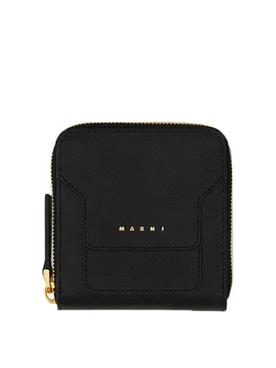 Marni Wallet With Logo In Black