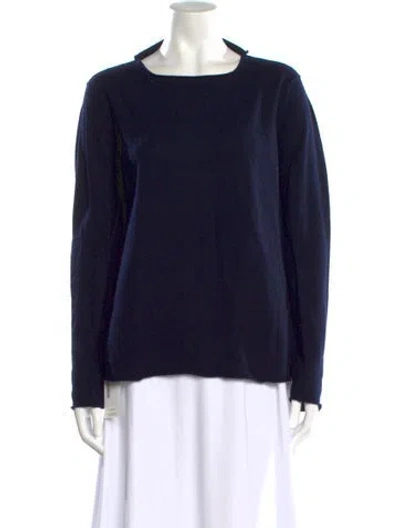 Pre-owned Marni Cashmere Bateau Neckline Sweater In Blue