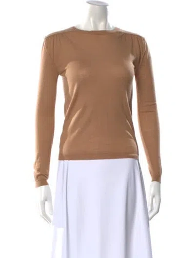 Pre-owned Marni Cashmere Bateau Neckline Sweater In Brown