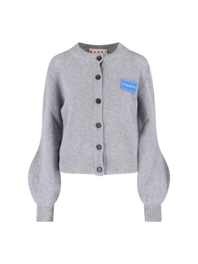 Marni Cashmere Cardigan – Grey In Gray