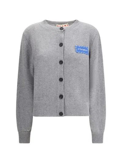 Marni Cashmere Cardigan With Patch