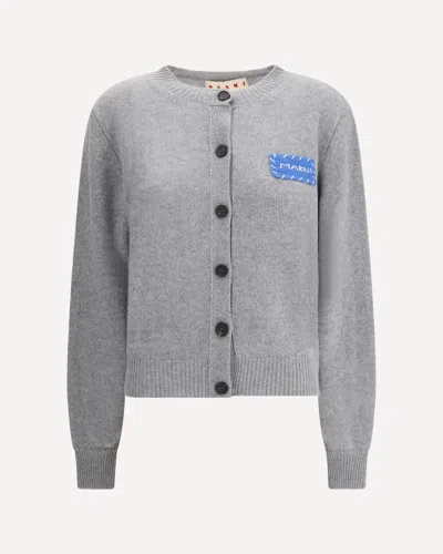 Marni Cashmere Cardigan With Patch