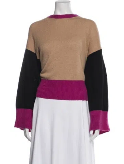 Pre-owned Marni Cashmere Colorblock Pattern Sweater