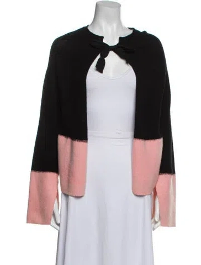 Pre-owned Marni Cashmere Colorblock Pattern Sweater In Blue