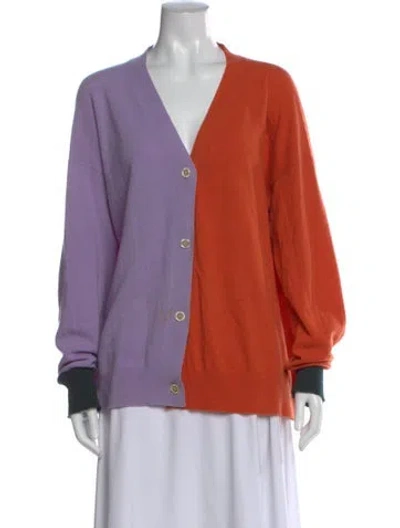 Pre-owned Marni Cashmere Colorblock Pattern Sweater In Multi