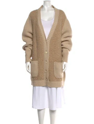 Pre-owned Marni Cashmere Colorblock Pattern Sweater In Neutral