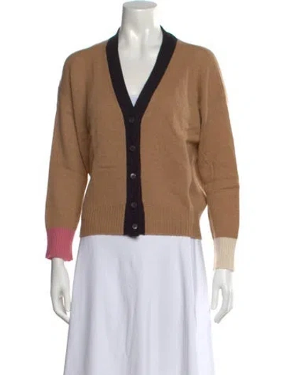 Pre-owned Marni Cashmere Colorblock Pattern Sweater In Neutral