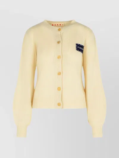 MARNI CASHMERE CREW NECK CARDIGAN