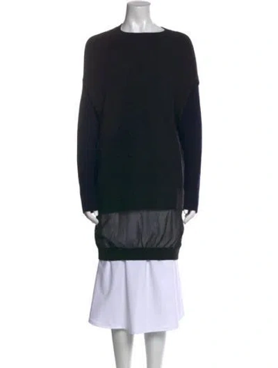 Pre-owned Marni Cashmere Crew Neck Sweater In Black