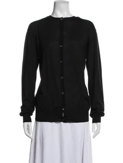 Pre-owned Marni Cashmere Crew Neck Sweater In Black/blue