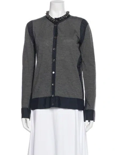 Pre-owned Marni Cashmere Crew Neck Sweater In Blue