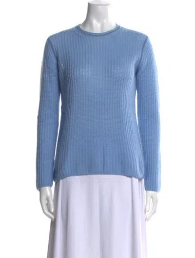 Pre-owned Marni Cashmere Crew Neck Sweater In Blue