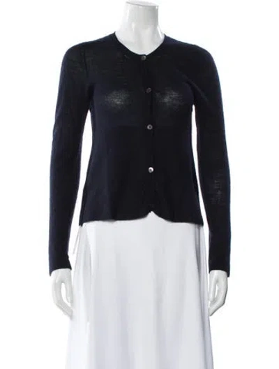 Pre-owned Marni Cashmere Crew Neck Sweater In Blue