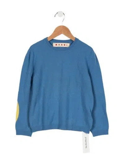 Pre-owned Marni Cashmere Crew Neck Sweater In Blue