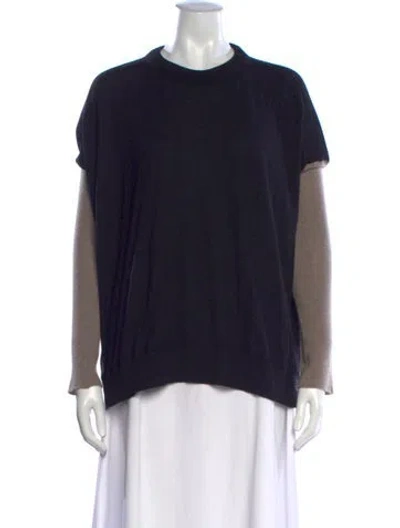 Pre-owned Marni Cashmere Crew Neck Sweater In Blue